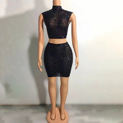 Rhinestone Party Wear