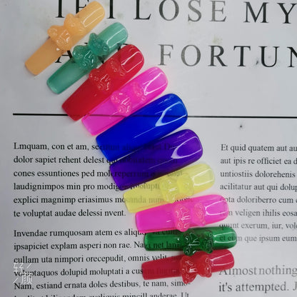 Press-On Nails - Handmade Artificial Fingernails Set