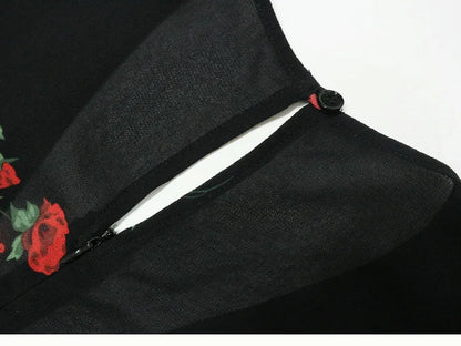 Floral French Retro Dress - Casual Chiffon Summer Dress