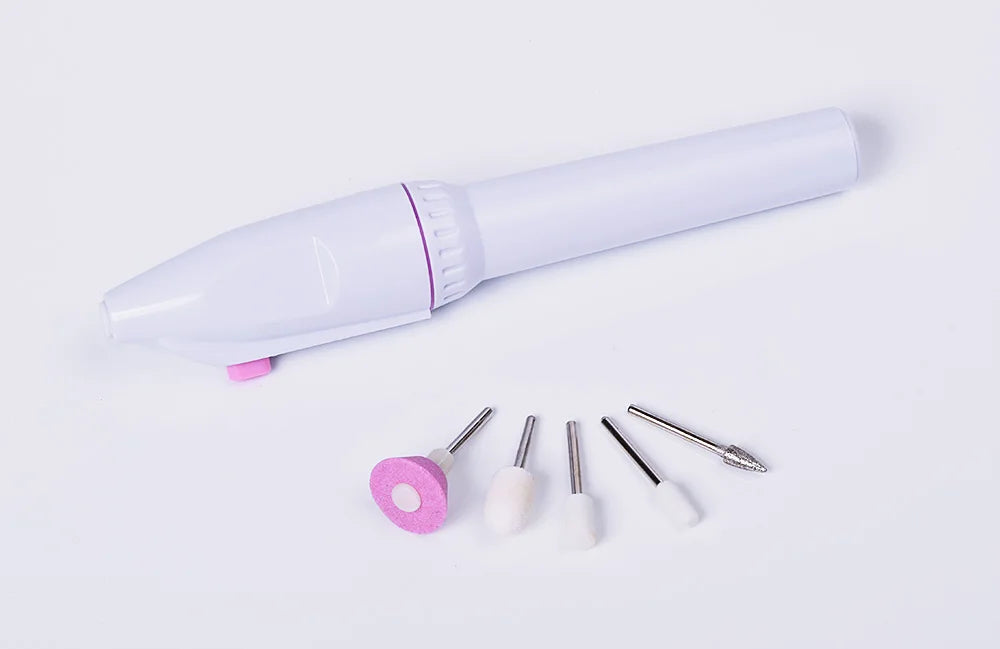 5-in-1 Electric Nail Drill Kit - Mini Portable Nail Art Grinder & Polisher Set