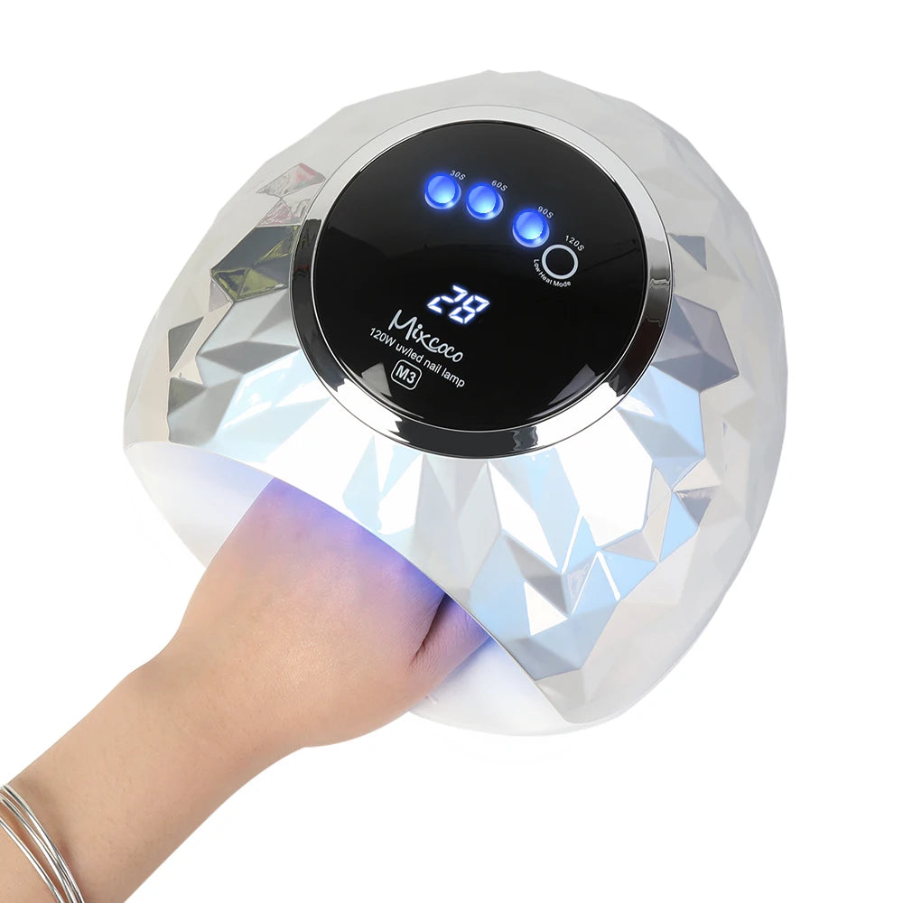 120W UV LED Nail Lamp - Professional Quick-Drying Gel Polish Curing Light