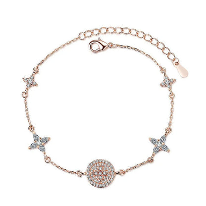 Moissanite Chain Link Bracelet 18K  Bracelet