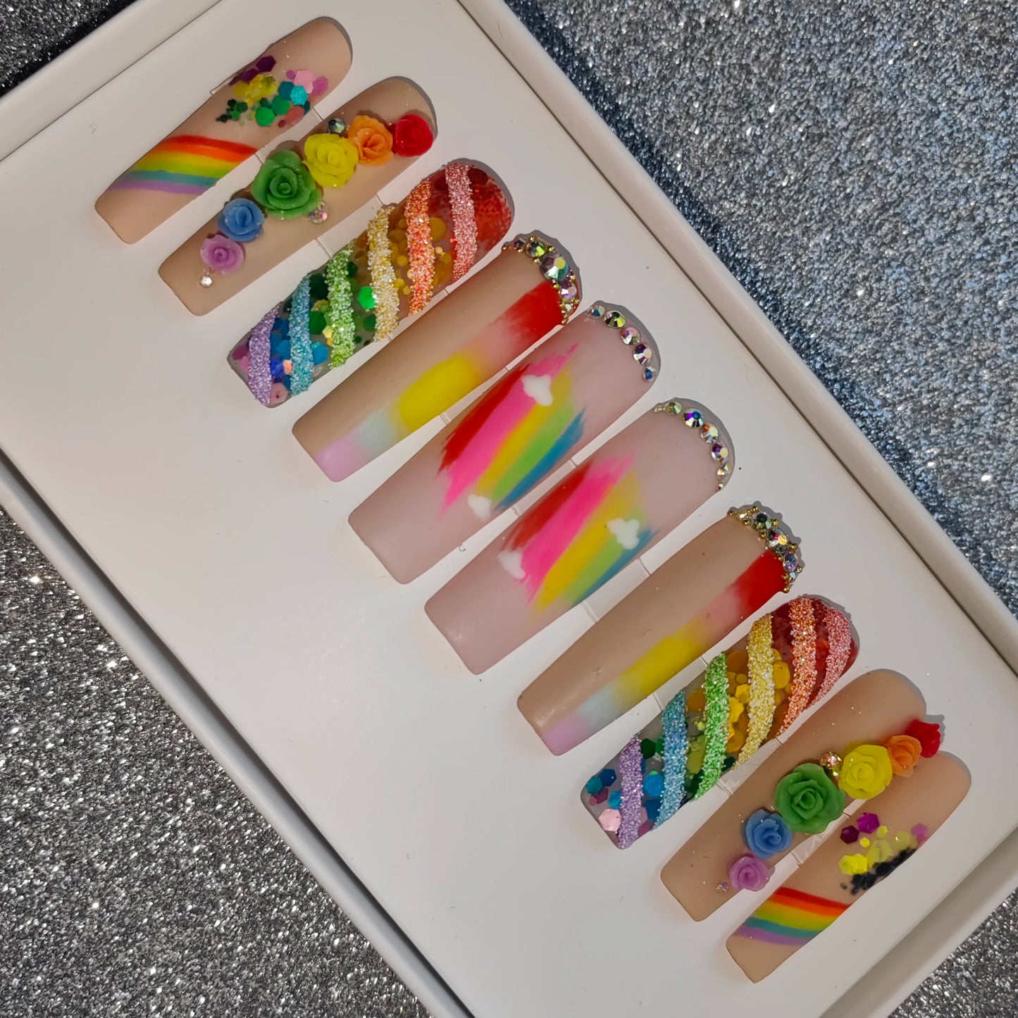 Press-On Nails - Handmade Artificial Fingernails Set