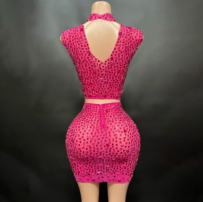 Rhinestone Party Wear