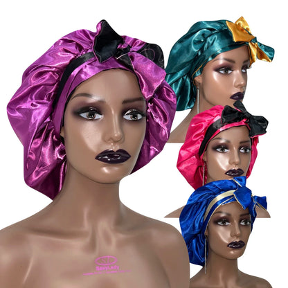 Satin Sleep Bonnet & Durag Silk Hair Wrap
