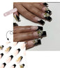 French Style Press-On Nails - 24 Piece Acrylic Artificial Nail Set