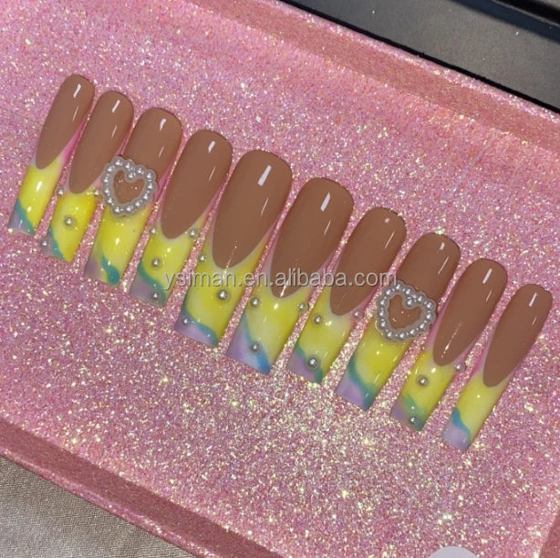 Luxury Handmade Press-On Nails with Designs