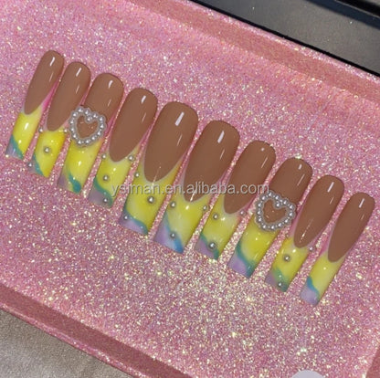 Luxury Handmade Press-On Nails with Designs