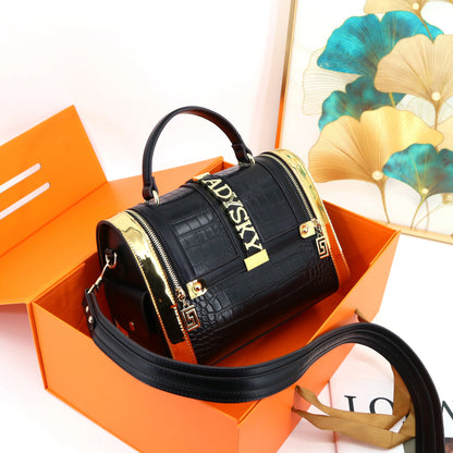 Crocodile Pattern Shoulder Bag - Luxury PU Leather Handbag