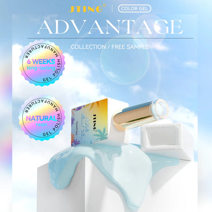 Jelly Gel Nail Polish with Neon & Nude Tones