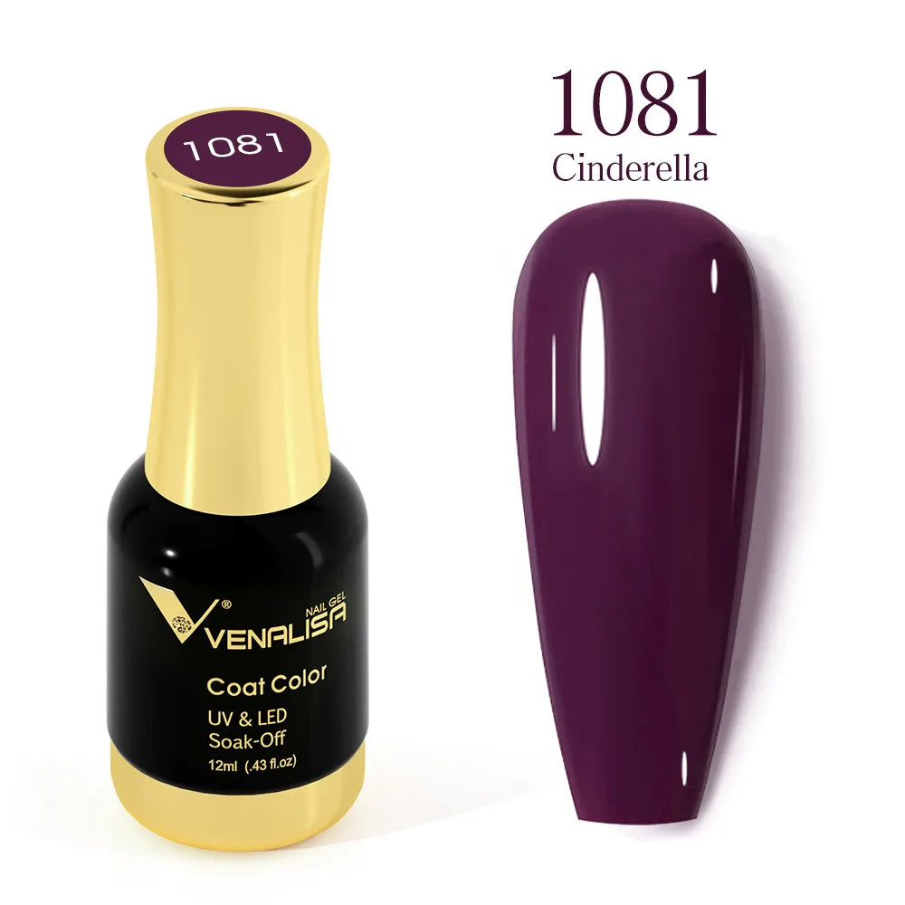 VENALISA Gel Nail Polish - No Wipe High Gloss Top Coat & Base Coat