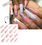 French Style Press-On Nails - 24 Piece Acrylic Artificial Nail Set