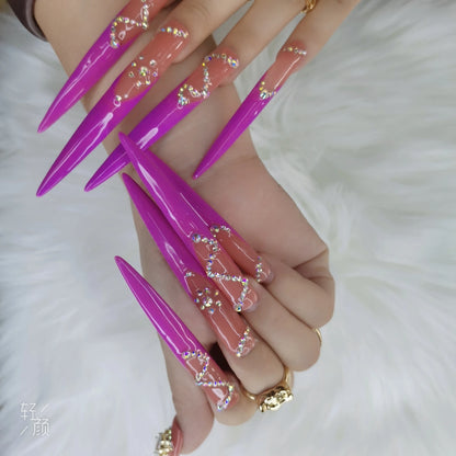 Custom Handmade Acrylic Press-On Nails