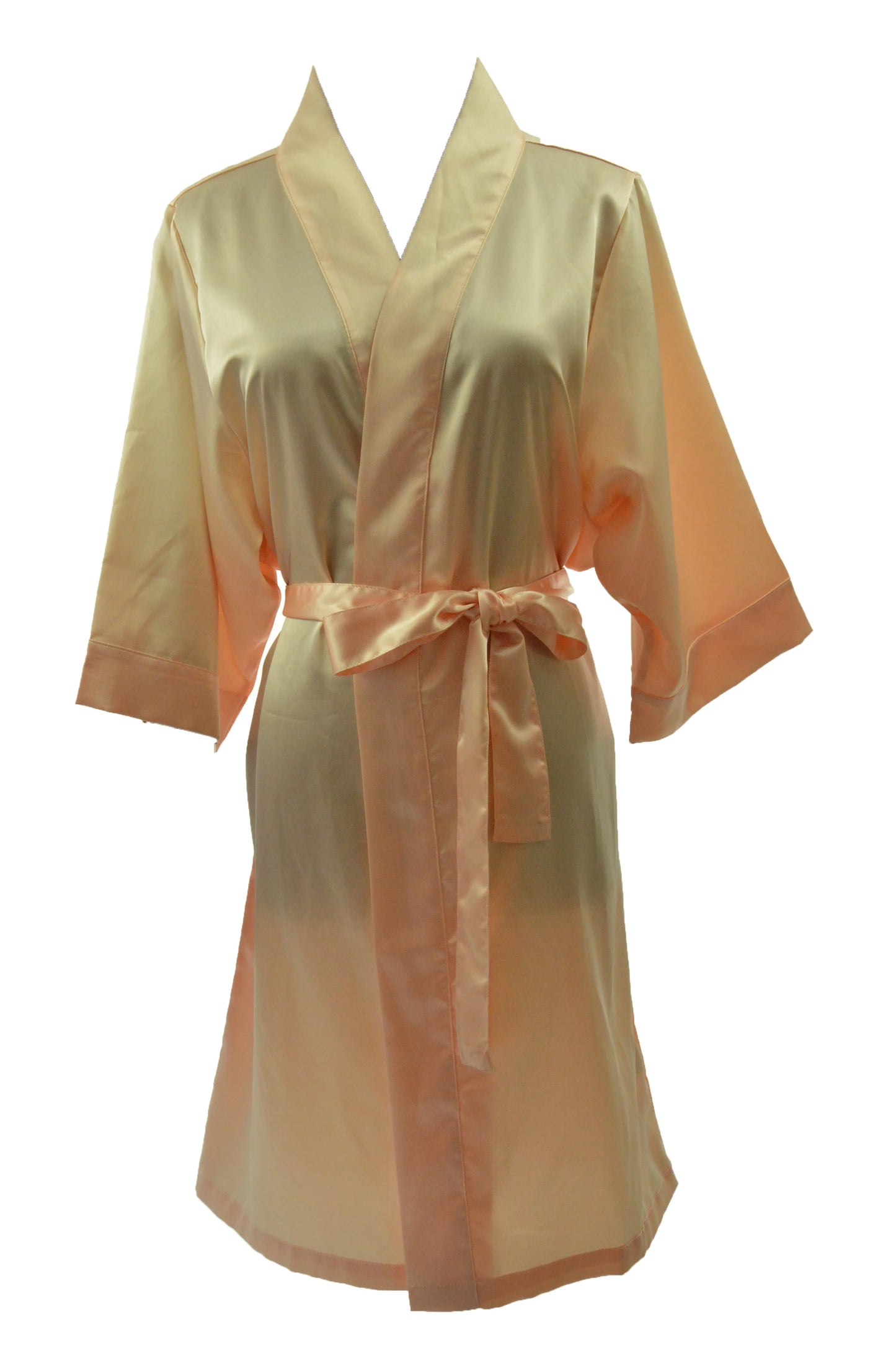 Women's Satin Kimono Robe - Short Silk Bridal Bridesmaid Wedding Robe