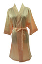 Women's Satin Kimono Robe - Short Silk Bridal Bridesmaid Wedding Robe
