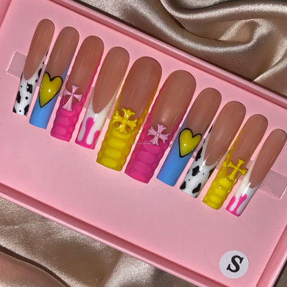 Luxury Handmade Press-On Nails with Designs