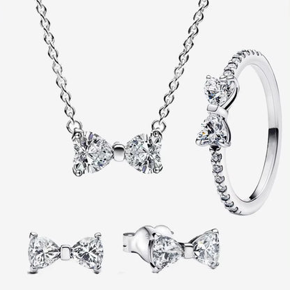 Sparkling Heart 925 Sterling Silver with Colorful Zircon