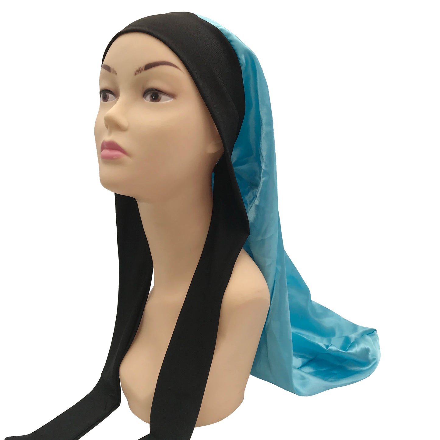 Silk Satin Sleeping Bonnet - Adjustable Long Hair Bonnet for Women