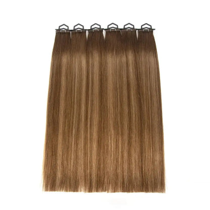 Slavic Raw Human Hair Flat Weft Extensions - 12A Grade Double Drawn Russian Virgin Hair