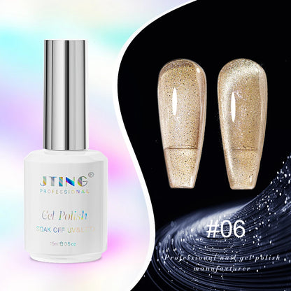 JTING Cat Eye Gel Nail Polish 24-Color Set with Magnet - Complete Collection Kit