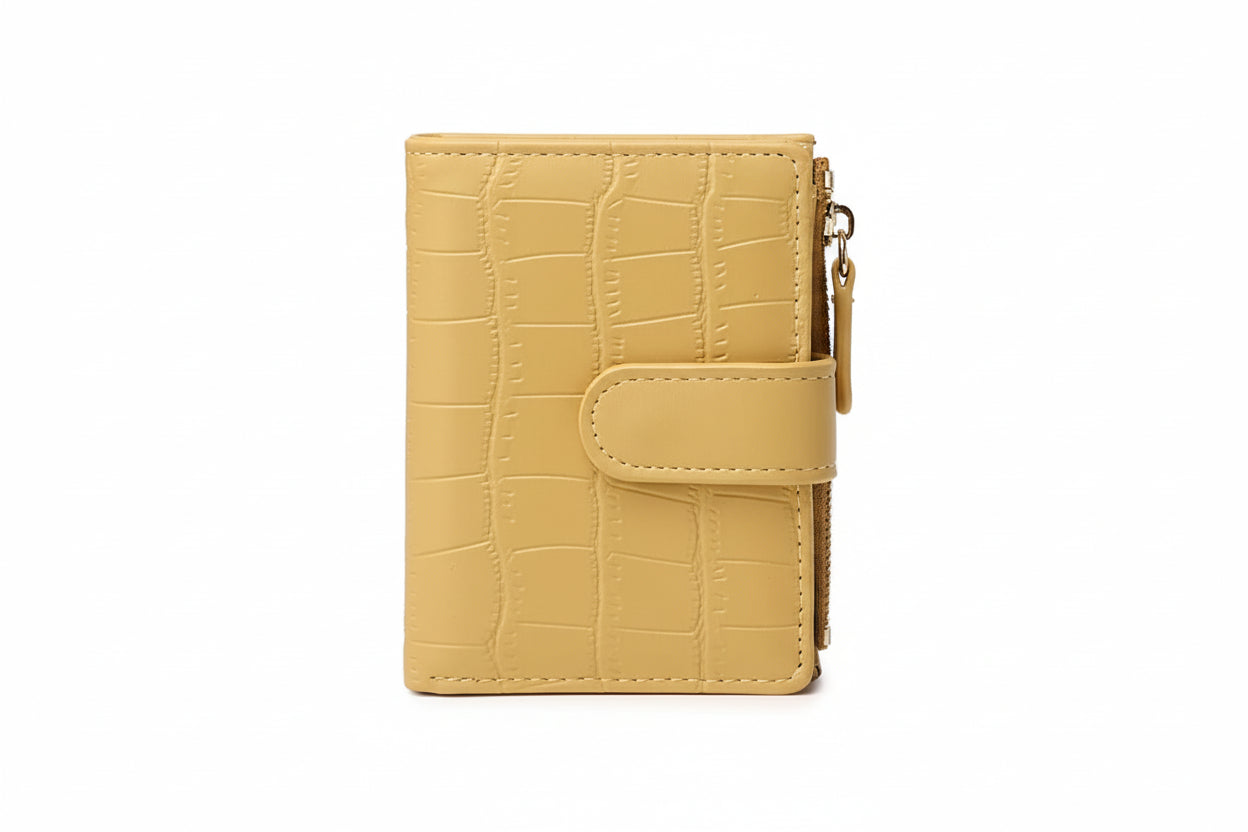 Crocodile Embossed PU Leather with Card Holder & Coin Pocket