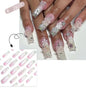 French Style Press-On Nails - 24 Piece Acrylic Artificial Nail Set