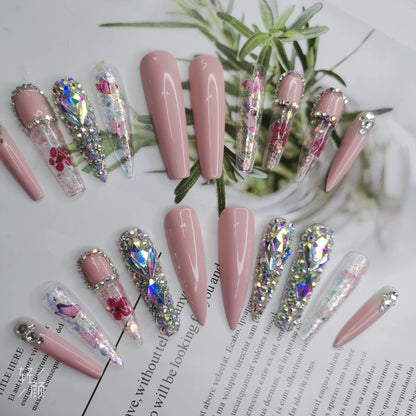 Custom Handmade Acrylic Press-On Nails