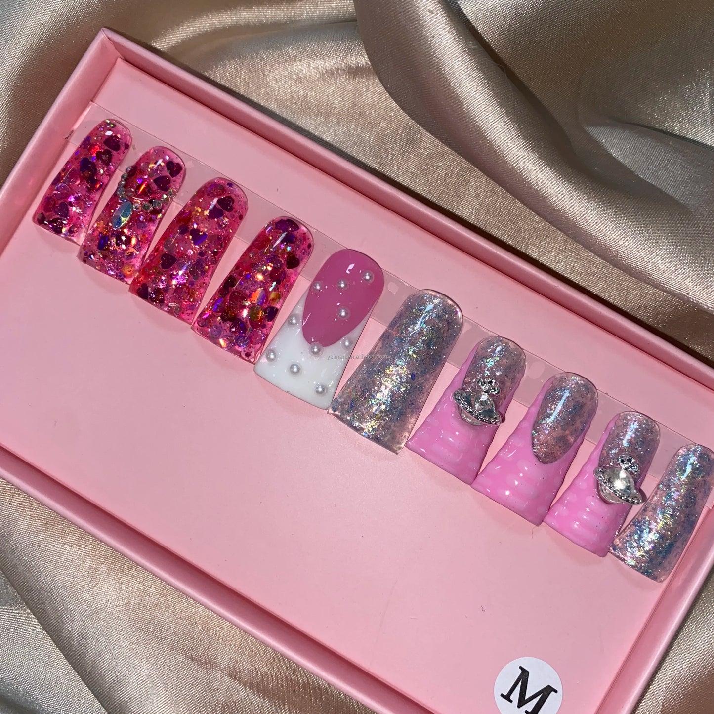 Luxury Handmade Press-On Nails with Designs
