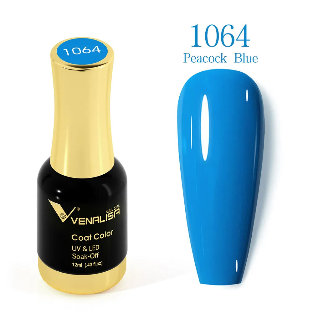 VENALISA Gel Nail Polish - No Wipe High Gloss Top Coat & Base Coat
