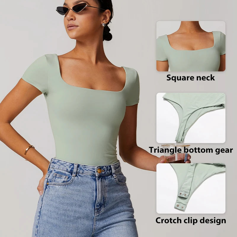 High-Waist Yoga Jumpsuit - Quick-Dry Breathable Activewear