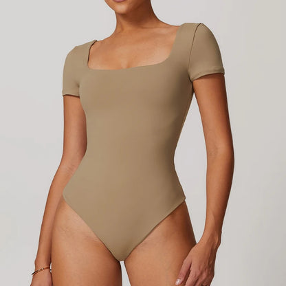 High-Waist Yoga Jumpsuit - Quick-Dry Breathable Activewear