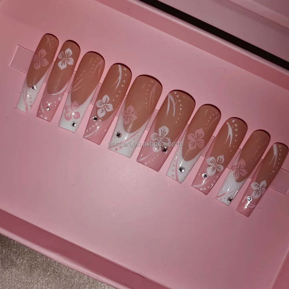 Luxury Handmade Press-On Nails with Designs