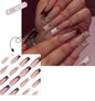 French Style Press-On Nails - 24 Piece Acrylic Artificial Nail Set