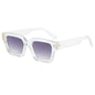 Retro Chunky Square Cat Eye Sunglasses - UV400 Protection