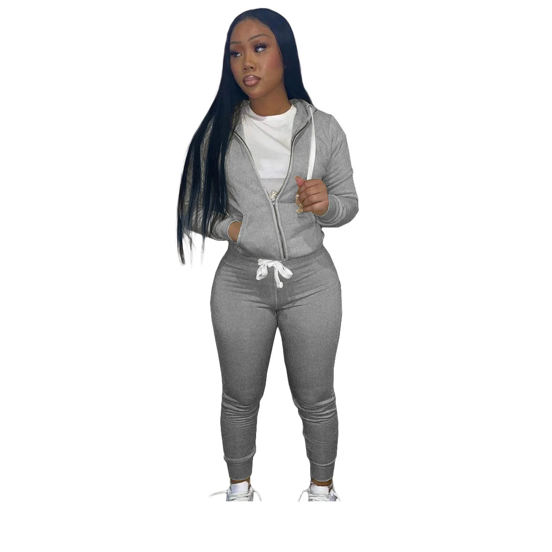 2-Piece Activewear Set - Hoodie & Joggers Sportswear