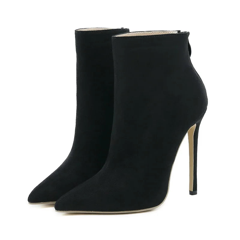 12cm Platform Ankle Boots