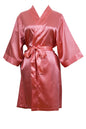 Women's Satin Kimono Robe - Short Silk Bridal Bridesmaid Wedding Robe