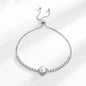 Moissanite Chain Link Bracelet 18K  Bracelet