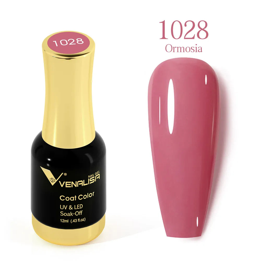 VENALISA Gel Nail Polish - No Wipe High Gloss Top Coat & Base Coat