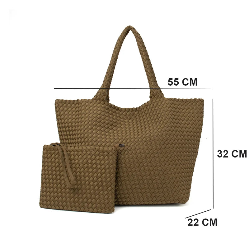 Women's Handmade Woven Tote Bag