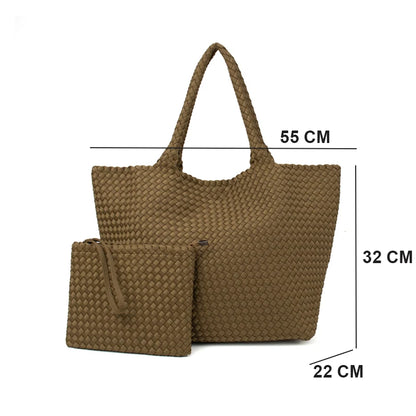 Women's Handmade Woven Tote Bag