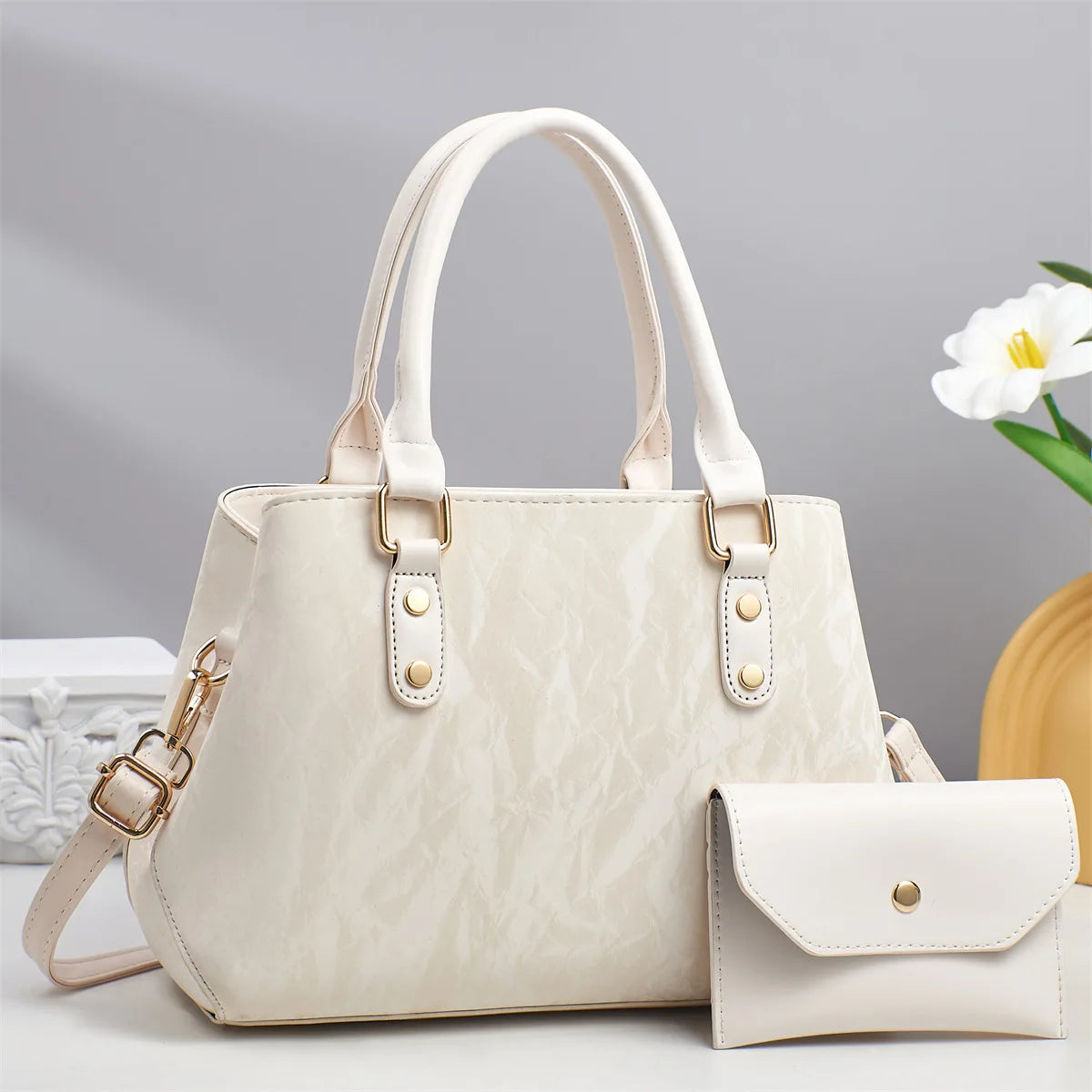 Designer Crossbody Tote Bag 2025 - Large Capacity Luxury PU Leather Shoulder Bag