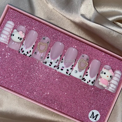 Luxury Handmade Press-On Nails with Designs