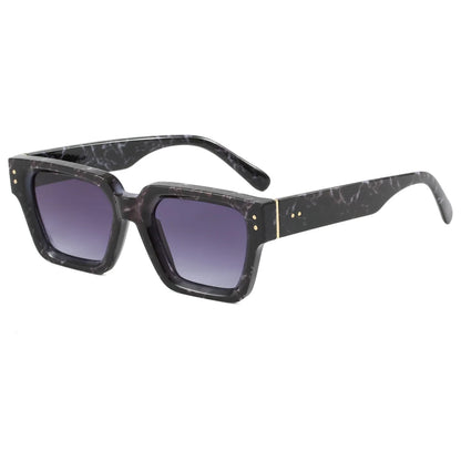 Retro Chunky Square Cat Eye Sunglasses - UV400 Protection