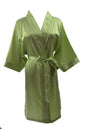 Women's Satin Kimono Robe - Short Silk Bridal Bridesmaid Wedding Robe