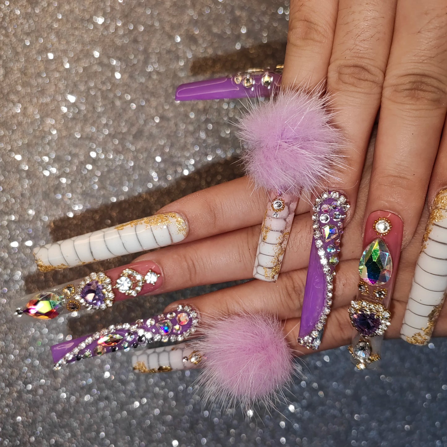 Press-On Nails - Handmade Artificial Fingernails Set