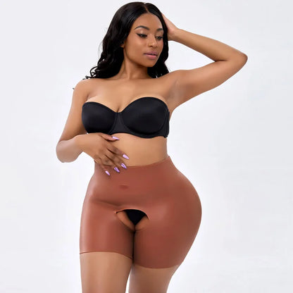 High-Waist Buttt Lifting Shapewear Panties - Padded Hip Enhancer Shorts