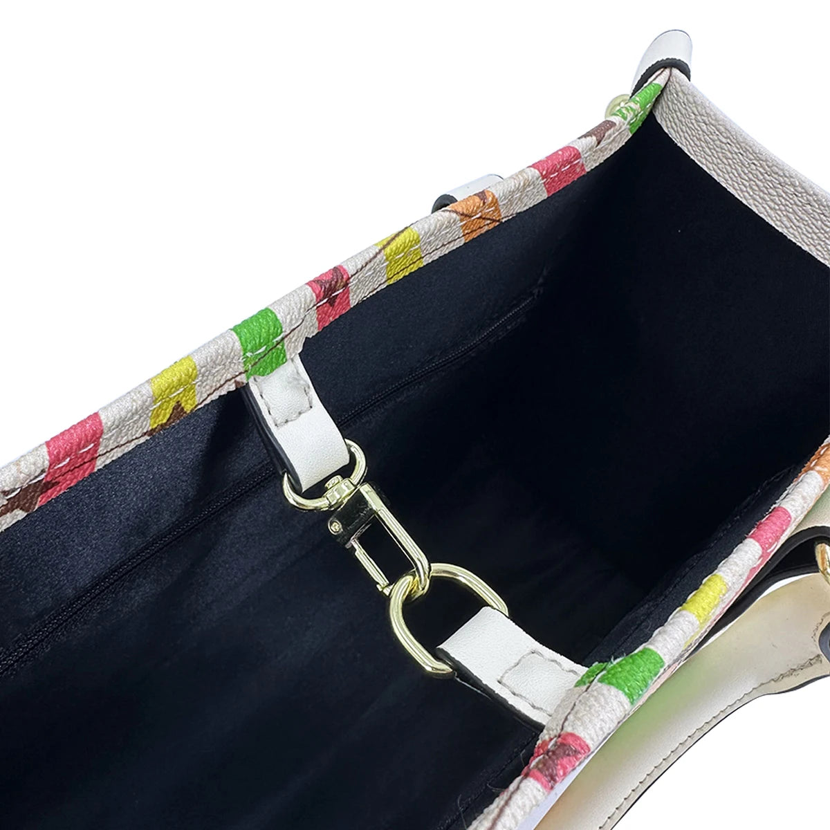 Casual Leather Handbag - Two Handle Tote Bag for Women