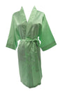 Women's Satin Kimono Robe - Short Silk Bridal Bridesmaid Wedding Robe