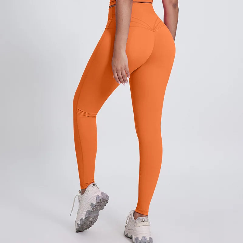 High Waist Butt Lifting Gym Leggings - Women's Workout Yoga Pants